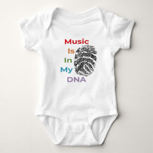 Body Para Bebê A Música Está No Meu DNA Bebê Roupa