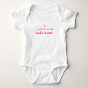 Body Para Bebê A (Nomes De Pais Aqui) Duplo Recurso Para Gêmeos