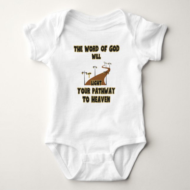 Body Para Bebê A Palavra De Deus Acenderá Unisex (Frente)