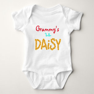 Body Para Bebê A pequena Daisy do Grammy, linda e personalizada!