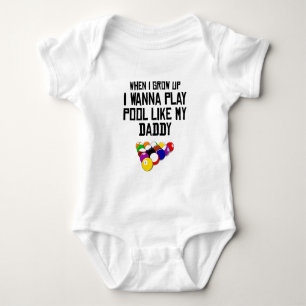 Body Para Bebê A piscina gosta de meu pai