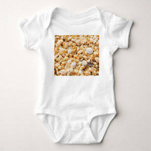 Body Para Bebê A praia de verão texturizou Seashell.