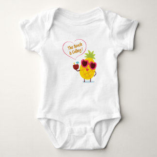 Body Para Bebê A Praia Está Ligando