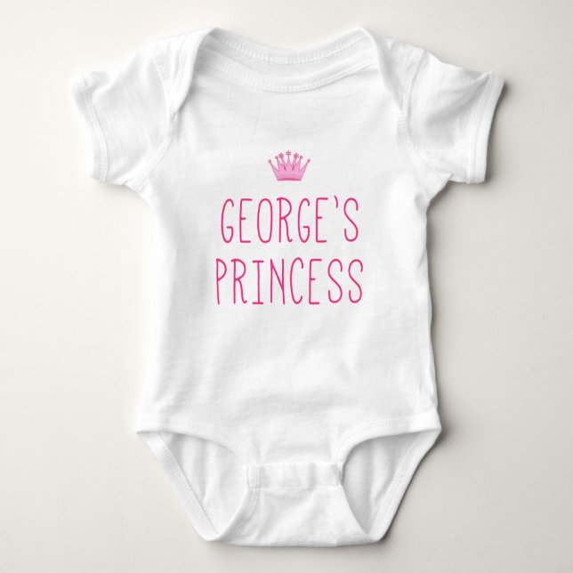 Body Para Bebê A Princesa de George (Frente)