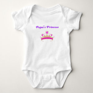 Body Para Bebê A Princesa do Papa Personalizada
