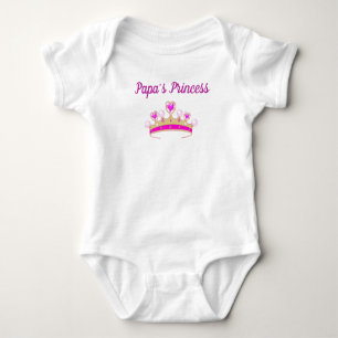 Body Para Bebê A Princesa do Papa Personalizada