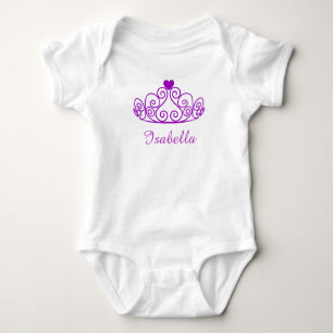 Body Para Bebê A princesa Isabella Camisa, adiciona o nome do seu
