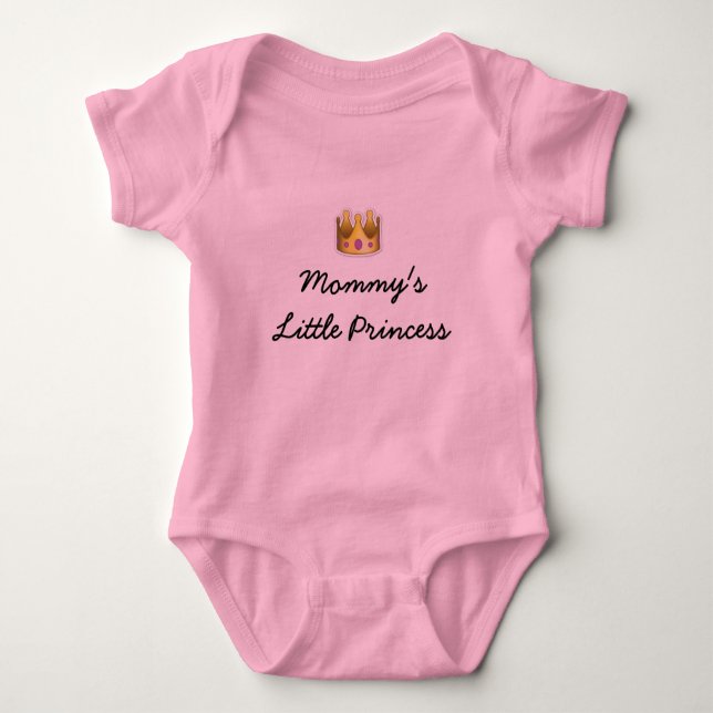Body Para Bebê A princesa pequena Tutu Bodysuit da mamã no rosa (Frente)