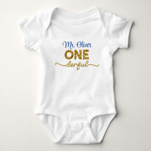 Body Para Bebê A Sra. Onemagia, primeira roupa de aniversário 1ru