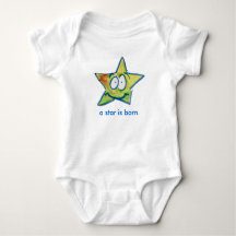 "A Star é Nascer" Bebê Jersey Bodycase