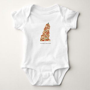 Body Para Bebê A torre inclinada da pizza