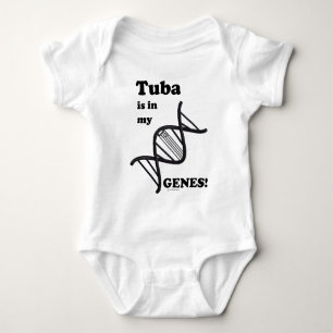 Body Para Bebê A tuba está em meus genes