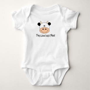 Body Para Bebê A vaca diz o MOO
