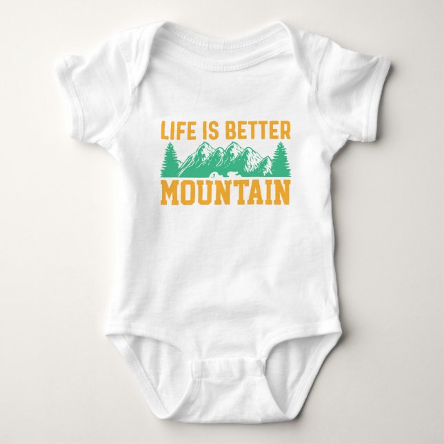 Body Para Bebê A vida é melhor na natureza (Frente)
