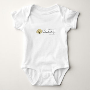 Body Para Bebê aaaoct6g meu irmão é um rabisco de ouro - mais raç