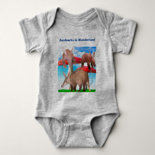 Body Para Bebê Aardvarks em Wonderland