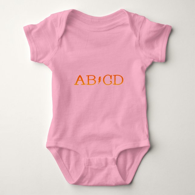 BODY PARA BEBÊ AB/CD (Frente)