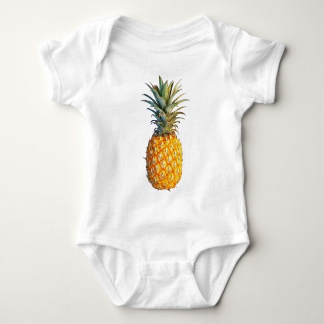 Body Para Bebê abacaxi (Frente)