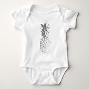 Body Para Bebê Abacaxi