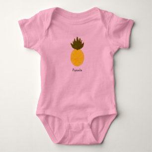 Body Para Bebê Abacaxi artística