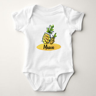 Body Para Bebê Abacaxi bonito bodysuit personalizado