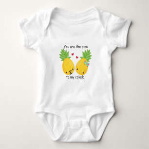 Body Para Bebê Abacaxi Bonito Pina Colada Tropical Romântico