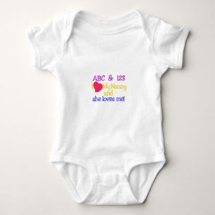 Body Para Bebê ABC & 123 I My Nanny & Ela Me ama!