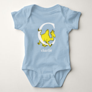 Body Para Bebê ABC do Dr. Seuss: Letra C - Branco Adicione seu