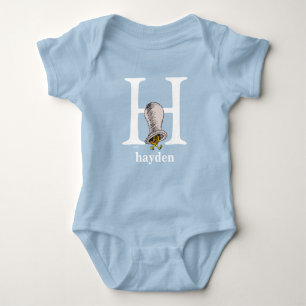 Body Para Bebê ABC do Dr. Seuss: Letra H - Branco   Adicione seu 