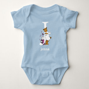 Body Para Bebê ABC do Dr. Seuss: Letra J - Branco Adicione seu