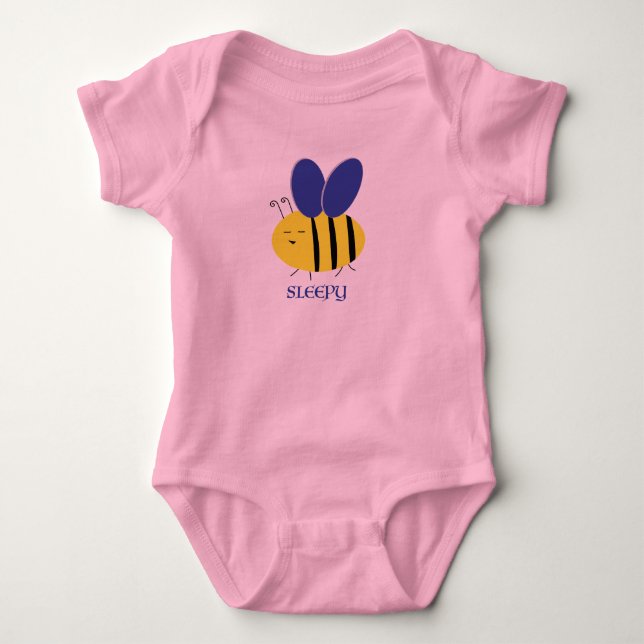 Body Para Bebê Abeia Sonolenta (Frente)
