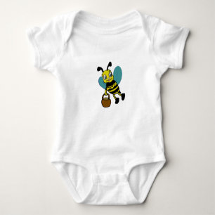 Body Para Bebê abelha fofa sorridente