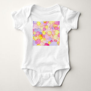 Body Para Bebê Abertura da bolinhas: Aquarela Colorida