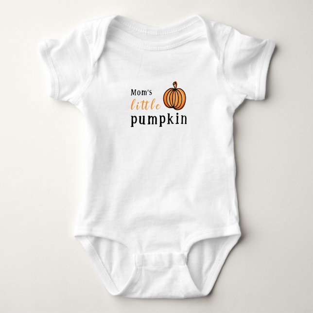 Body Para Bebê Abóbora Laranja de Halloween (Frente)