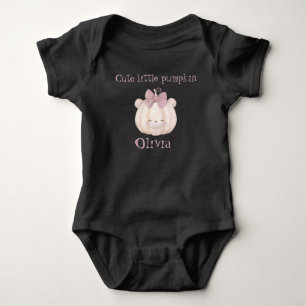 Body Para Bebê Abóbora pequena e fofa personalizada