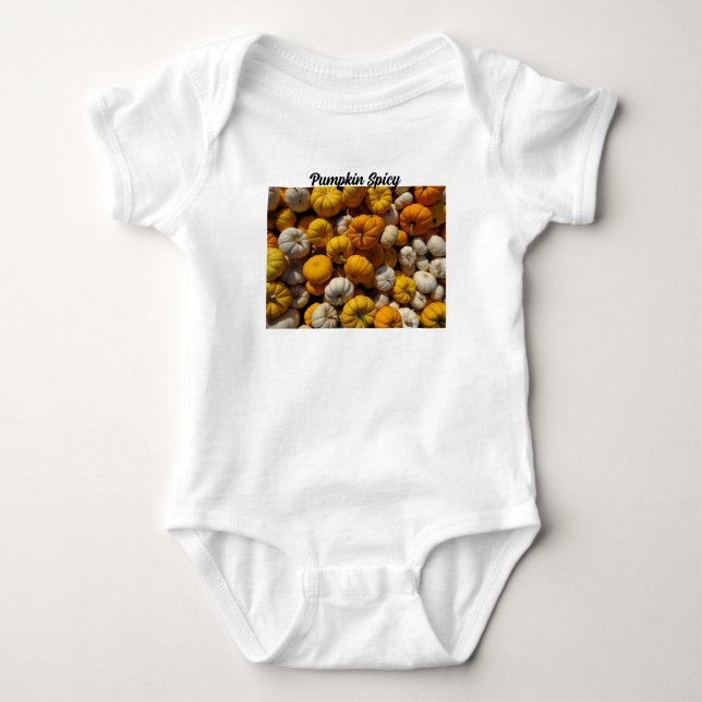 Body Para Bebê Abóbora Picante (Frente)