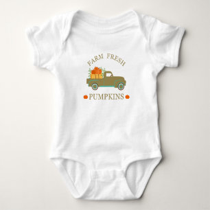 Body Para Bebê abóboras frescas da fazenda