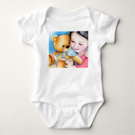 Body Para Bebê Abraçar um Urso