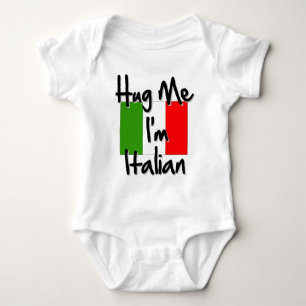 Body Para Bebê Abrace-me, sou italiano