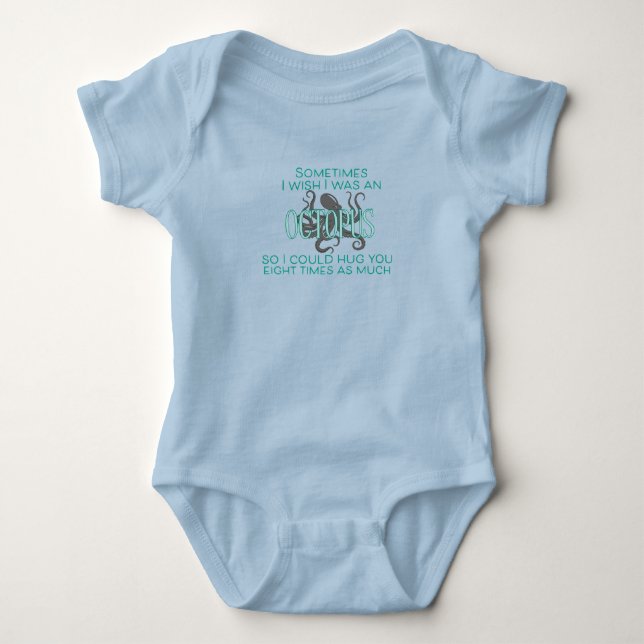 Body Para Bebê Abraços de polvo! (Frente)