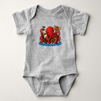 Body Para Bebê Abraços grátis Kraken! Cute Monstro Marinho DND