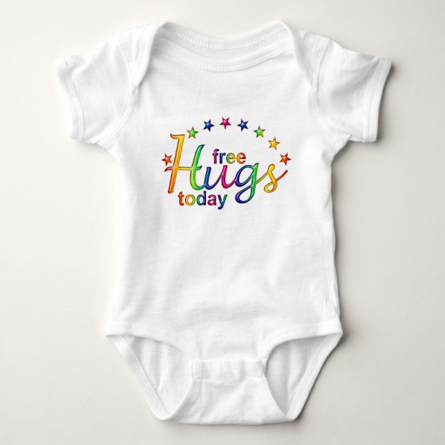 BODY PARA BEBÊ ABRAÇOS GRATUITOS HOJE (Frente)