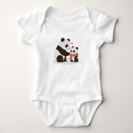 Body Para Bebê Abraços Quentes, Panda Amor