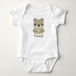 Body Para Bebê Abraços sem Urso Adoráveis