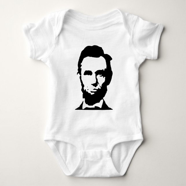 Body Para Bebê Abraham Lincoln (Frente)