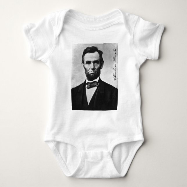 BODY PARA BEBÊ ABRAHAM LINCOLN (Frente)