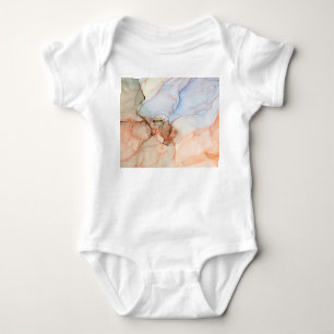 Body Para Bebê Abstrato de luxo: Arte a Tinta Álcool