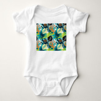 Body Para Bebê Abstrato Grunge: Superfície Profunda Sem Olho.