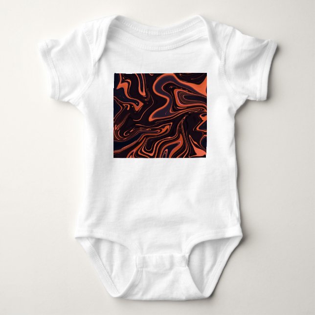Body Para Bebê Abstrato Marble: Fundo da Textura Artística (Frente)