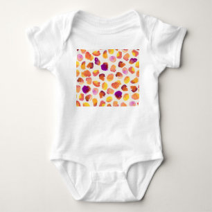 Body Para Bebê Abstrato Watercolor Vintage Ilustração Sem Costura